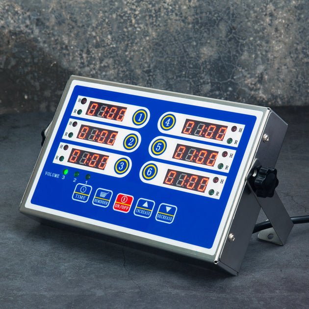 Yooyist Commerciële 6 kanaals Digitale Keuken Timer met Luidspreker Herinnering Heavy Duty Industriële Calculator Professionele Restaurant Food Truck Bakery Koffie Frituren Koken Yooyist Commerciële 6 kanaals Digitale Keuken Timer met Luidspreker Herinnering Heavy Duty Industriële Calculator Professionele Restaurant Food Truck Bakery Koffie Frituren Koken
